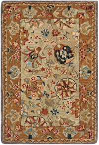 Safavieh Anatolia an521a Green / Gold Area Rug