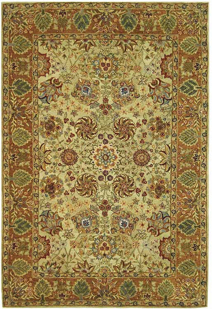 Safavieh Anatolia an521a Green / Gold Area Rug