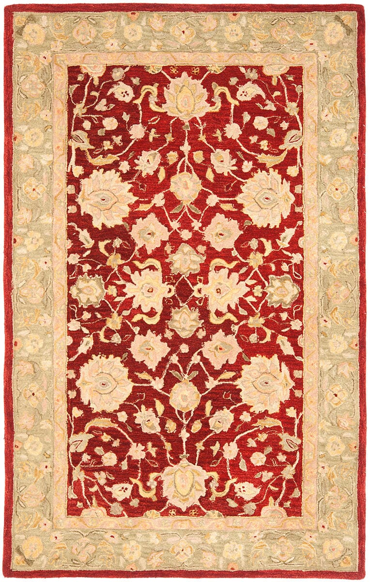 Safavieh Anatolia An522D Red / Moss Area Rug