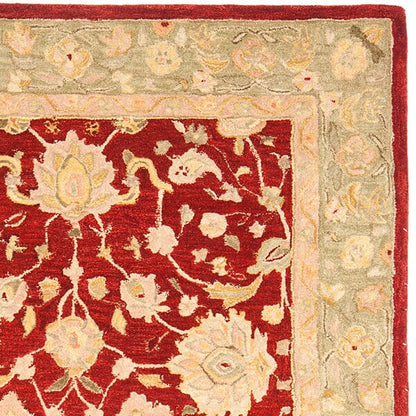 Safavieh Anatolia An522D Red / Moss Area Rug