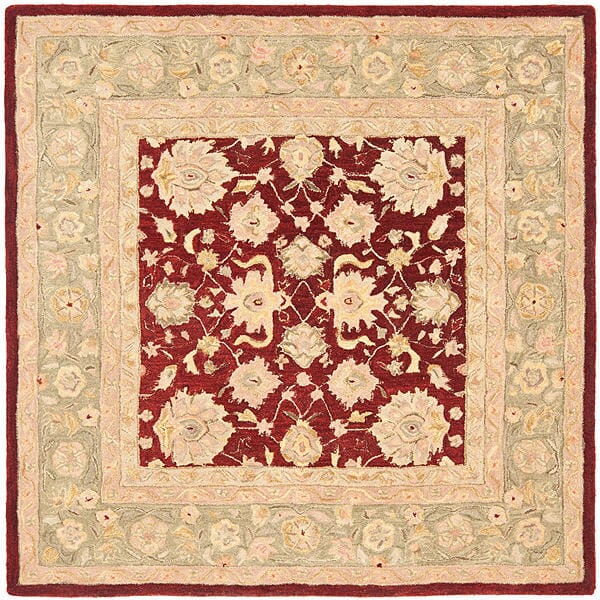 Safavieh Anatolia An522D Red / Moss Area Rug