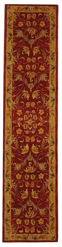 Safavieh Anatolia An526A Burgundy / Gold Area Rug