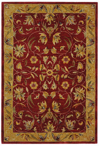 Safavieh Anatolia An526A Burgundy / Gold Area Rug