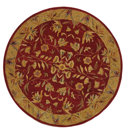 Safavieh Anatolia An526A Burgundy / Gold Area Rug