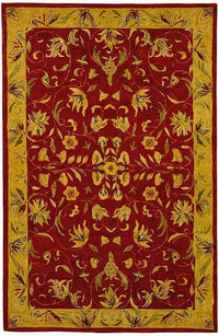 Safavieh Anatolia An526A Burgundy / Gold Area Rug