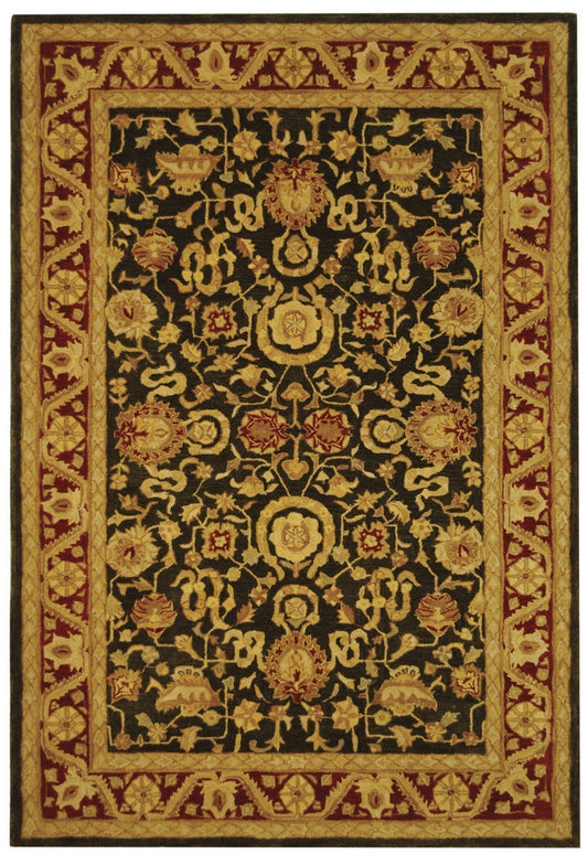 Safavieh Anatolia An548B Charcoal / Red Area Rug