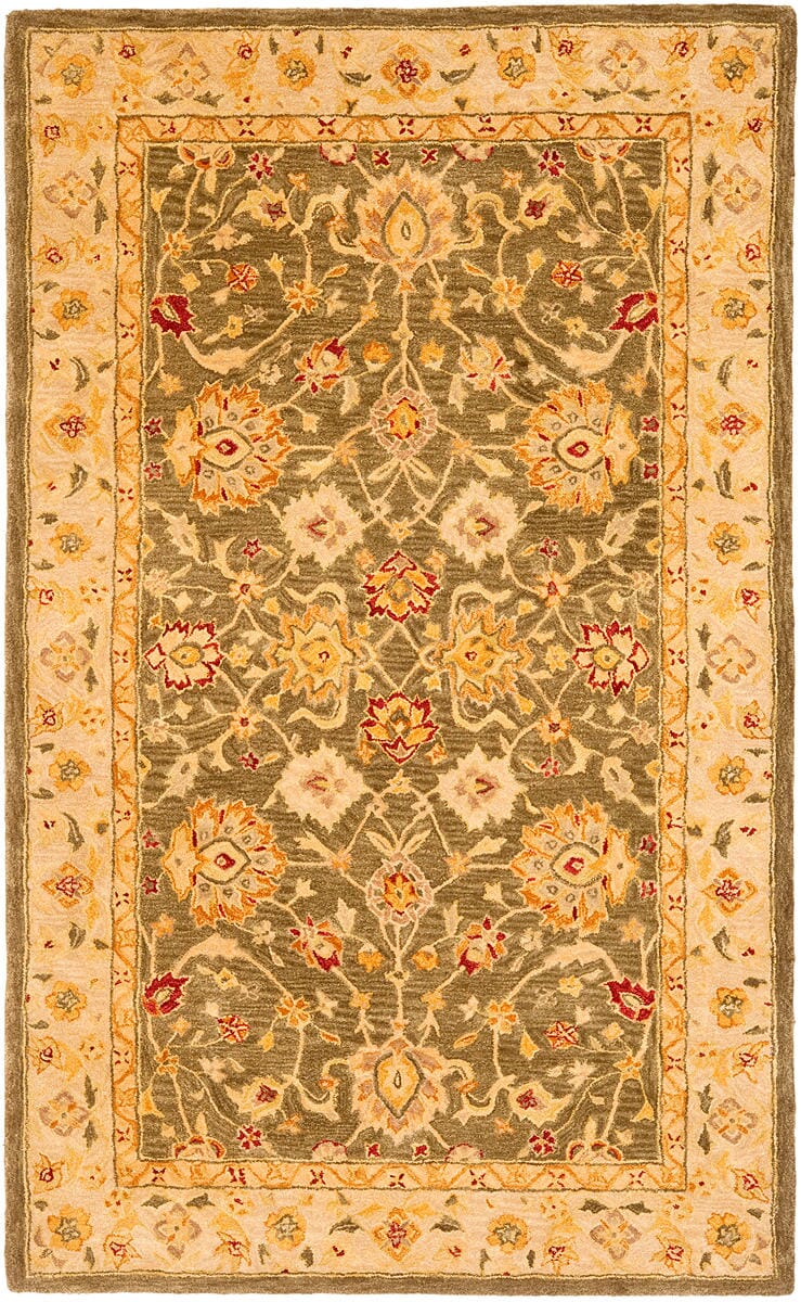 Safavieh Anatolia an553a Green / Gold Area Rug