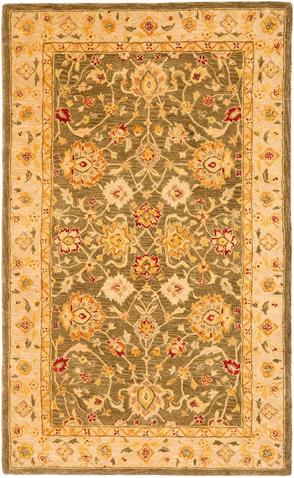 Safavieh Anatolia an553a Green / Gold Area Rug