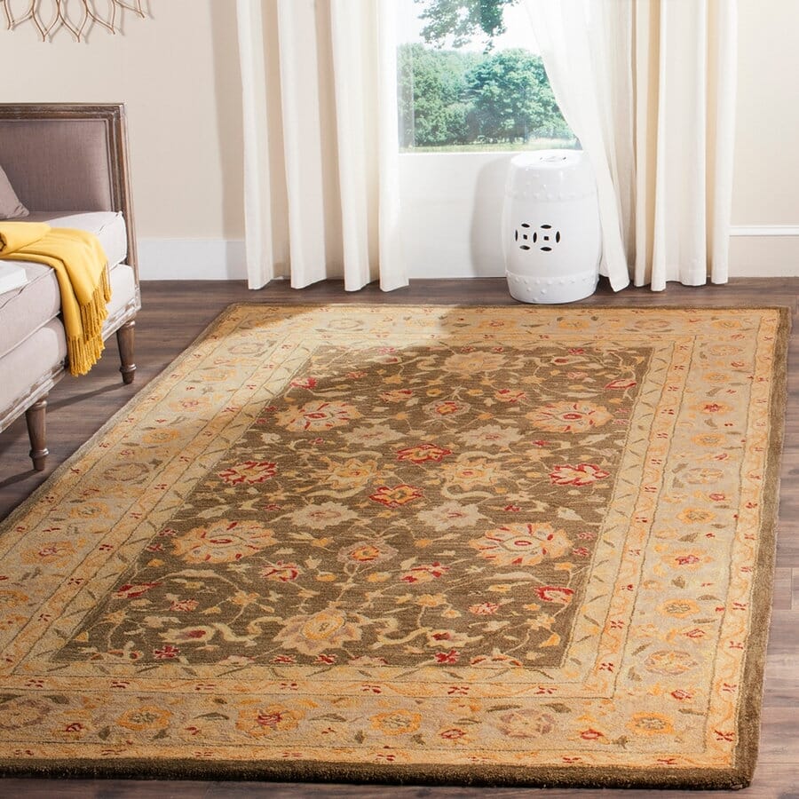 Safavieh Anatolia an553a Green / Gold Area Rug