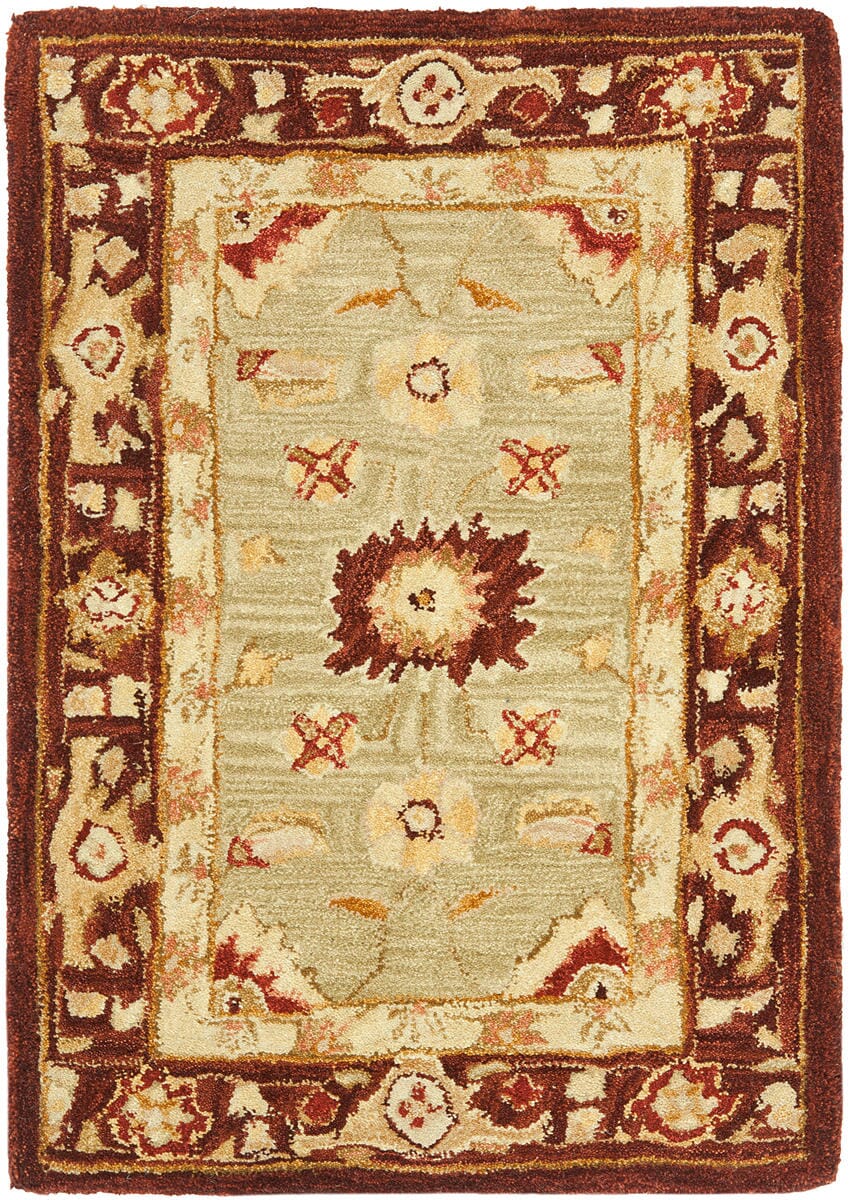 Safavieh Anatolia An556A Sage / Burgundy Area Rug