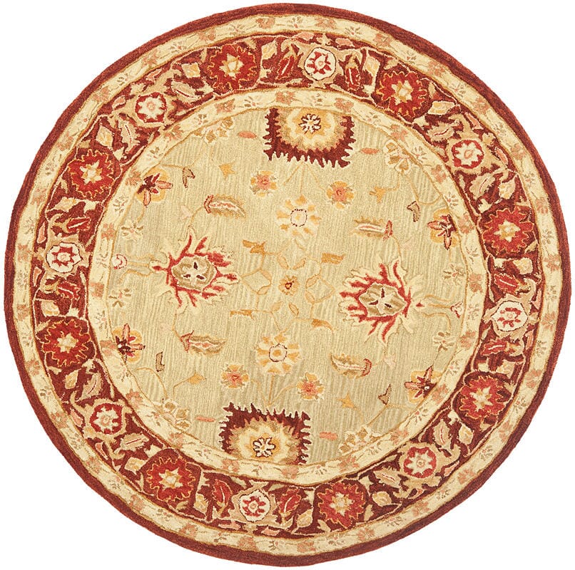 Safavieh Anatolia An556A Sage / Burgundy Area Rug