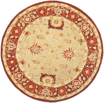 Safavieh Anatolia An556A Sage / Burgundy Area Rug