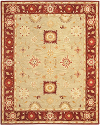 Safavieh Anatolia An556A Sage / Burgundy Area Rug