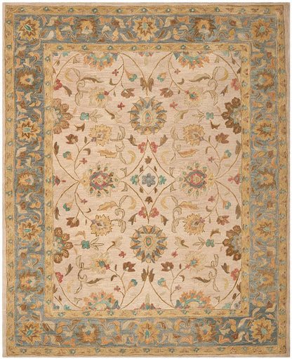 Safavieh Anatolia An580D Ivory / Blue Area Rug