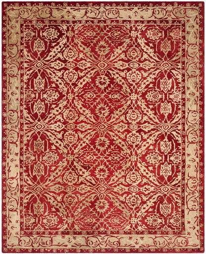 Safavieh Anatolia An583B Red / Ivory Area Rug