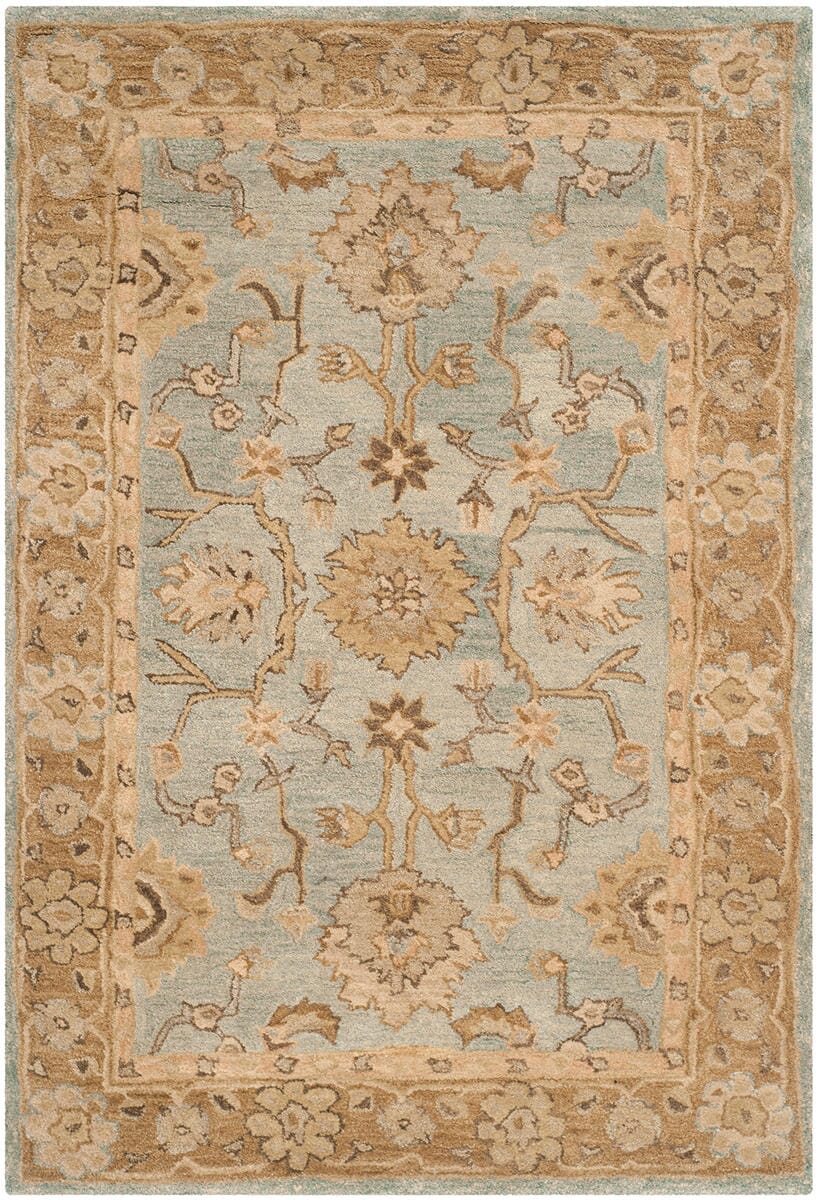 Safavieh Anatolia An585D Light Blue / Taupe Area Rug