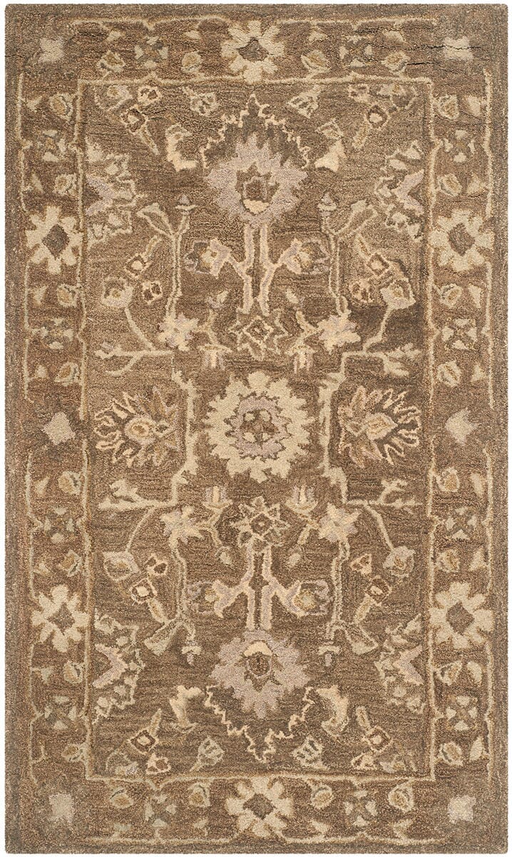 Safavieh Anatolia An585G Grey / Dark Grey Area Rug