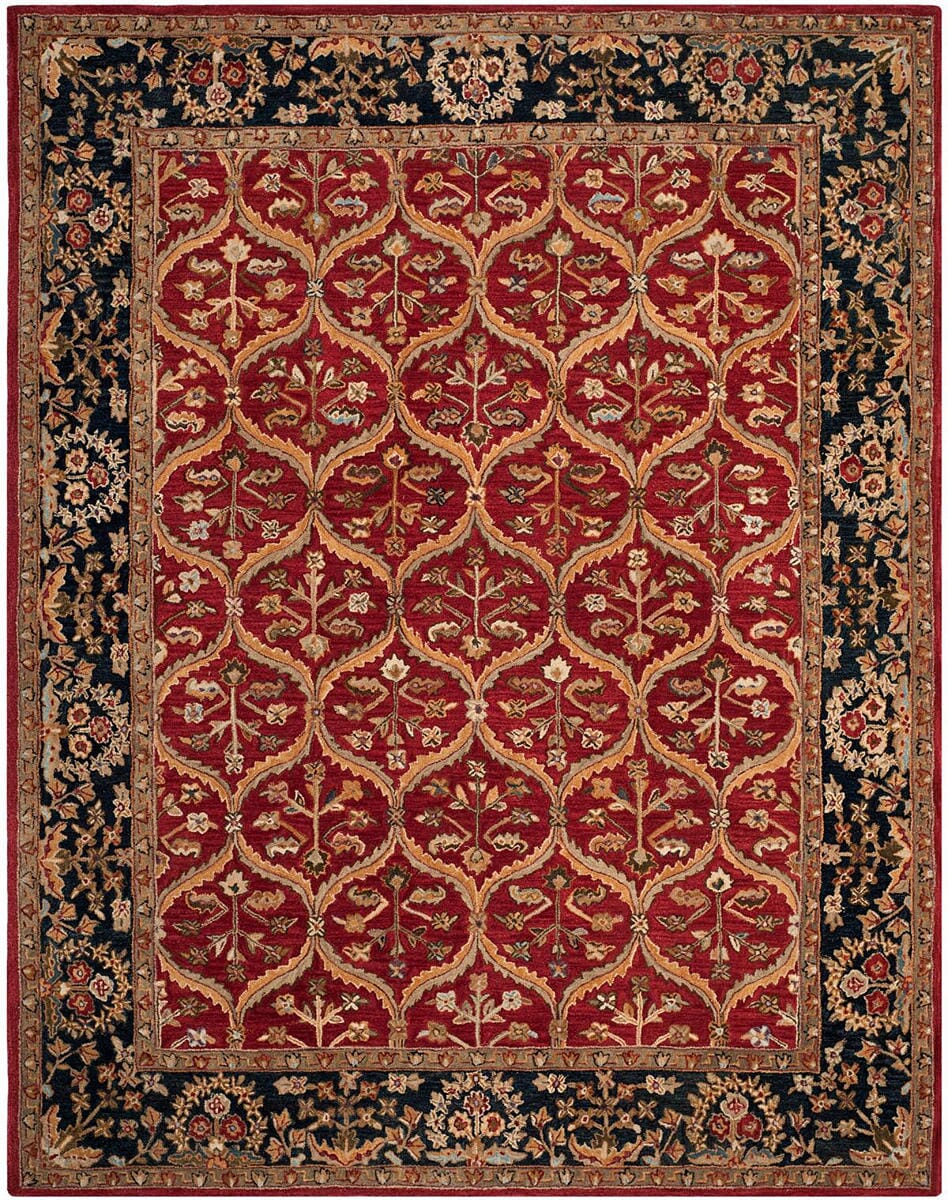 Safavieh Anatolia an610a Red / Navy Area Rug