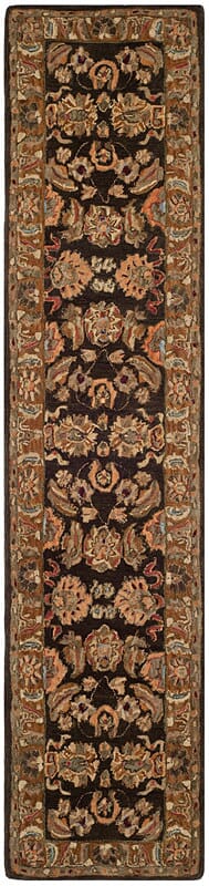 Safavieh Anatolia an615b Dark Brown / Gold Area Rug