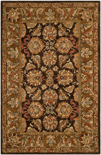 Safavieh Anatolia an615b Dark Brown / Gold Area Rug