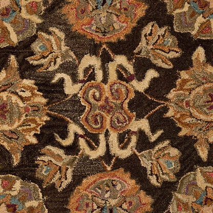 Safavieh Anatolia an615b Dark Brown / Gold Area Rug