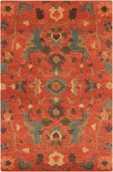 Surya Anastacia Ana-8411 Burnt Sienna / Cameo Blue Rugs.