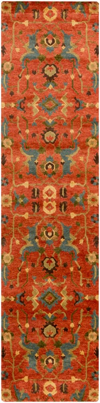 Surya Anastacia Ana-8411 Burnt Sienna / Cameo Blue Rugs.