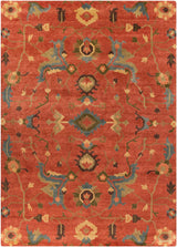Surya Anastacia Ana-8411 Burnt Sienna / Cameo Blue Rugs.
