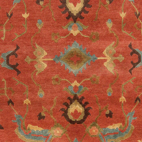 Surya Anastacia Ana-8411 Burnt Sienna / Cameo Blue Rugs.