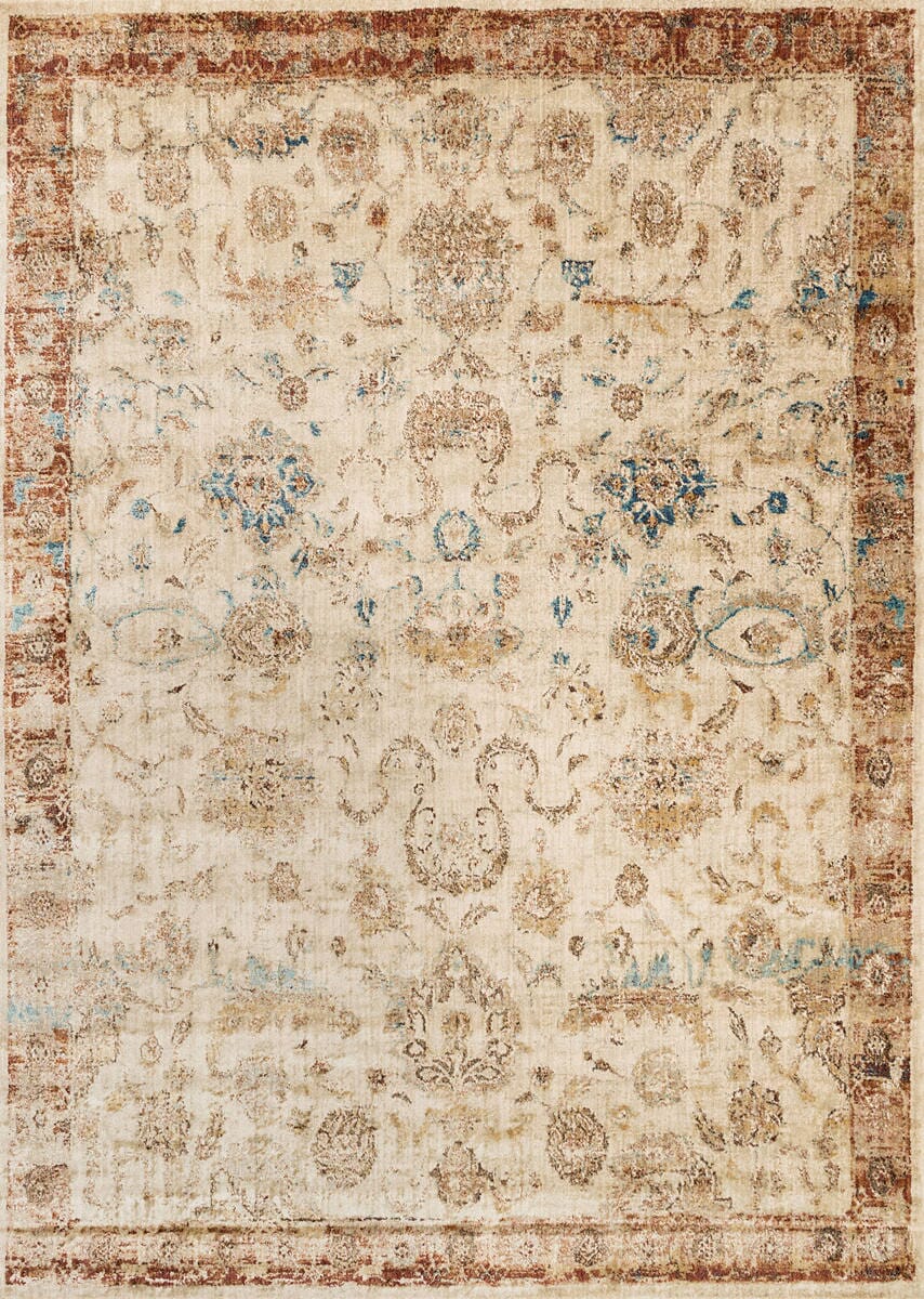 Loloi Anastasia AF-04 Antique Ivory / Rust Area Rug