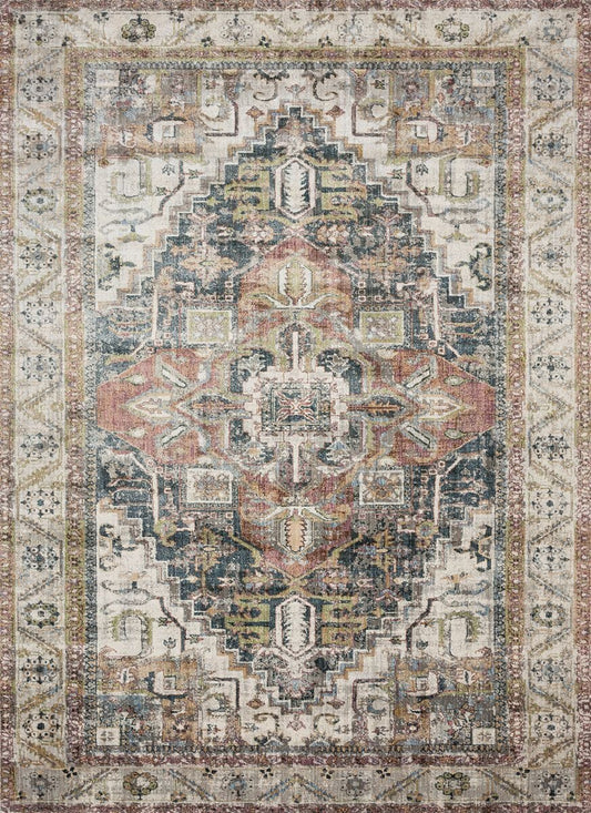 Loloi Anastasia Af-23 Ivory / Multi Vintage / Distressed Area Rug