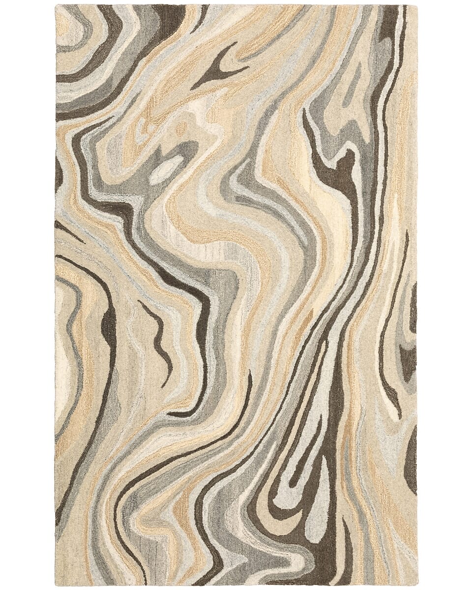 Oriental Weavers Sphinx Anastasia 68007 Beige / Charcoal Organic / Abstract Area Rug