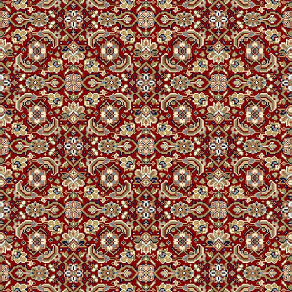 Dynamic Ancient Garden 57011 Red / Ivory Area Rug