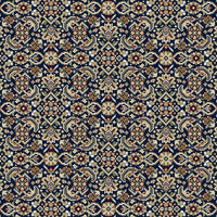 Dynamic Ancient Garden 57011 Navy Area Rug