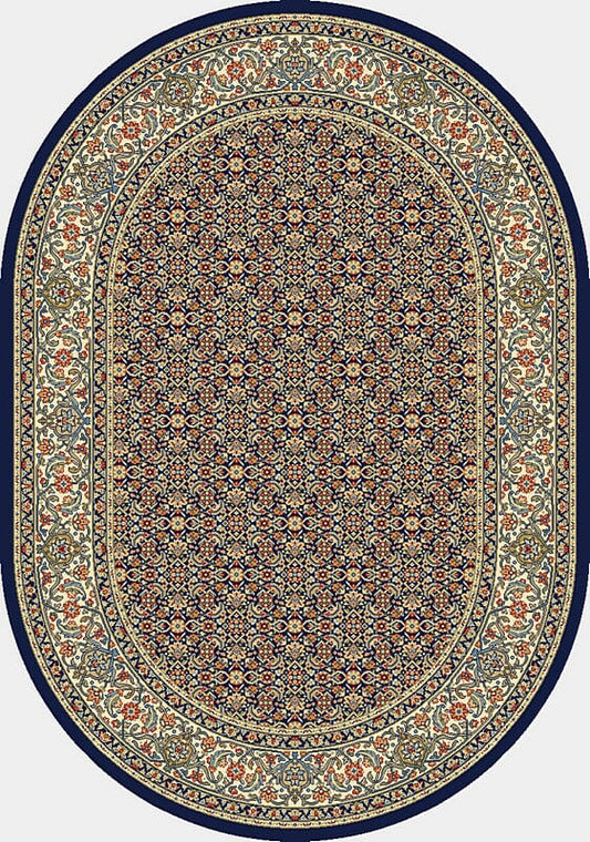 Dynamic Ancient Garden 57011 Navy Area Rug