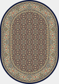 Dynamic Ancient Garden 57011 Navy Area Rug