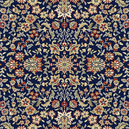 Dynamic Ancient Garden 57078 Blue / Ivory Area Rug