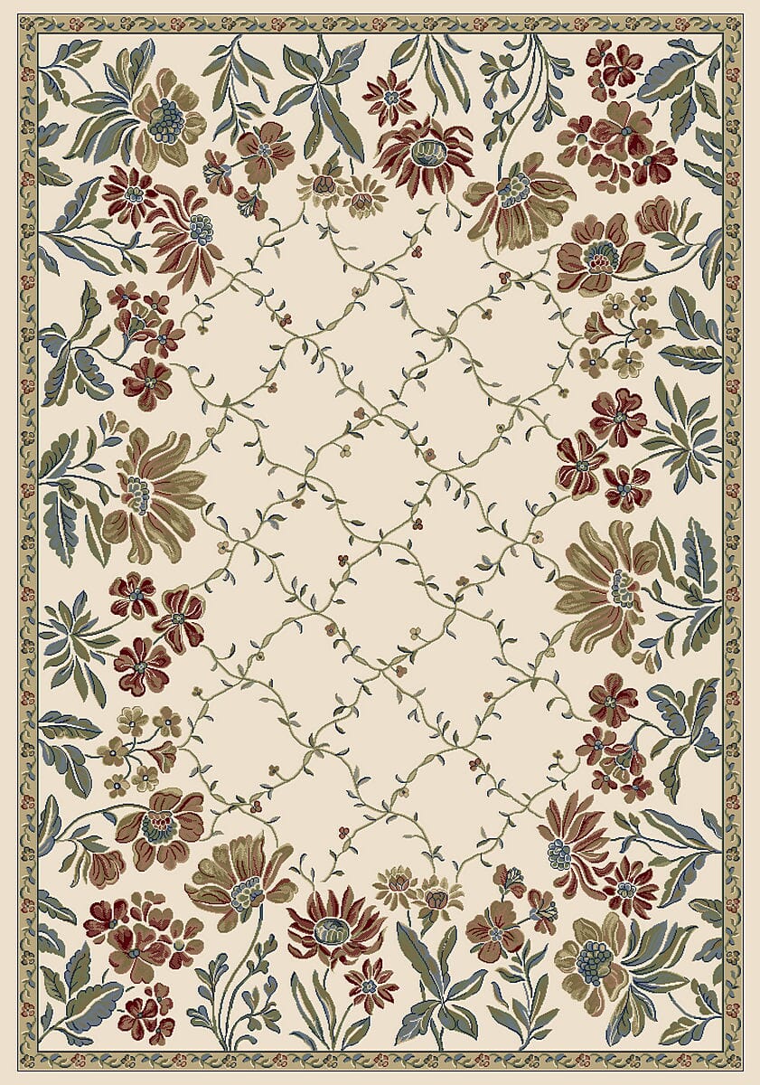 Dynamic Ancient Garden 57084 Ivory Area Rug