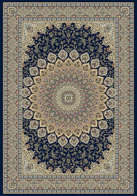 Dynamic Ancient Garden 57090 Navy Area Rug