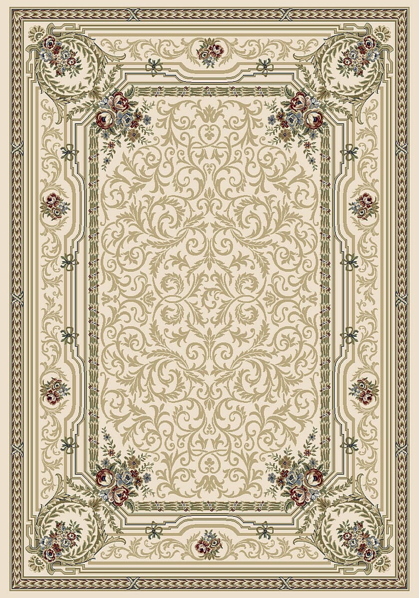 Dynamic Ancient Garden 57091 Ivory Area Rug