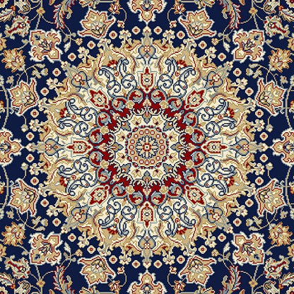 Dynamic Ancient Garden 57119 Blue / Ivory Area Rug