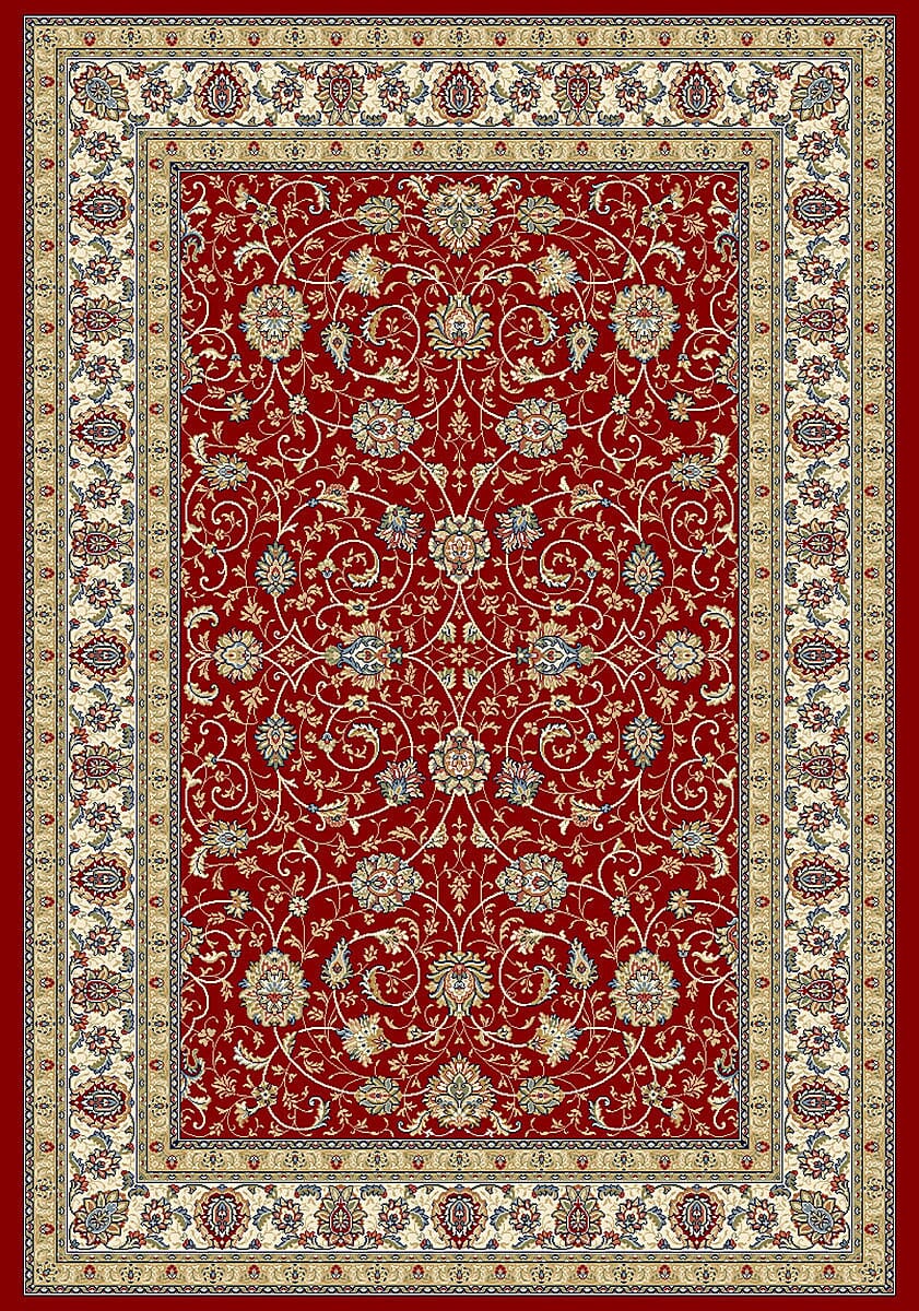 Dynamic Ancient Garden 57120 Red / Ivory Area Rug