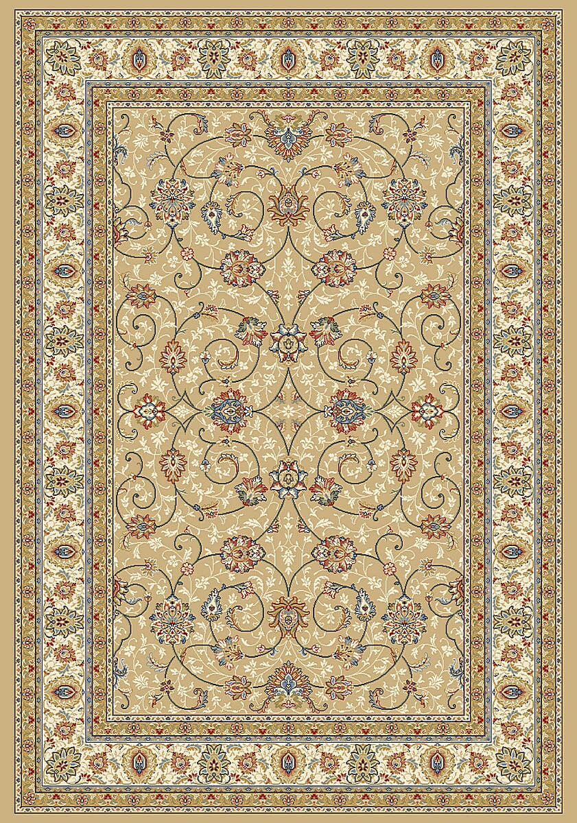 Dynamic Ancient Garden 57120 Lt Gold / Ivory Area Rug