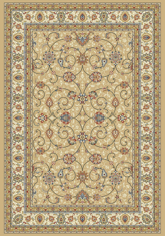 Dynamic Ancient Garden 57120 Lt Gold / Ivory Area Rug