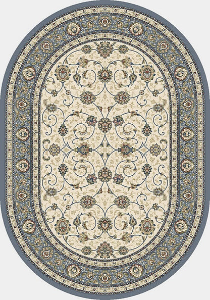 Dynamic Ancient Garden 57120 Ivory / Light Blue Area Rug