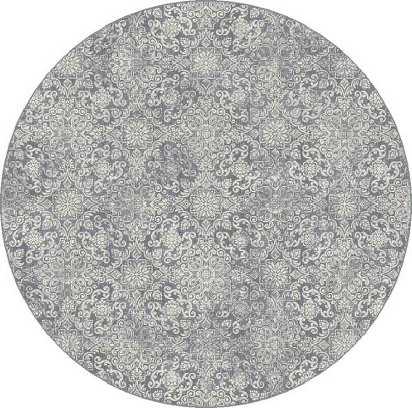 Dynamic Ancient Garden 57162 Lt.Blue Damask Area Rug