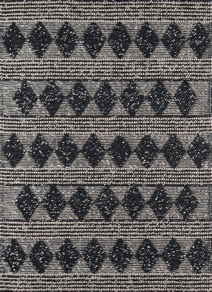 Momeni Andes And-1 Charcoal Damask Area Rug