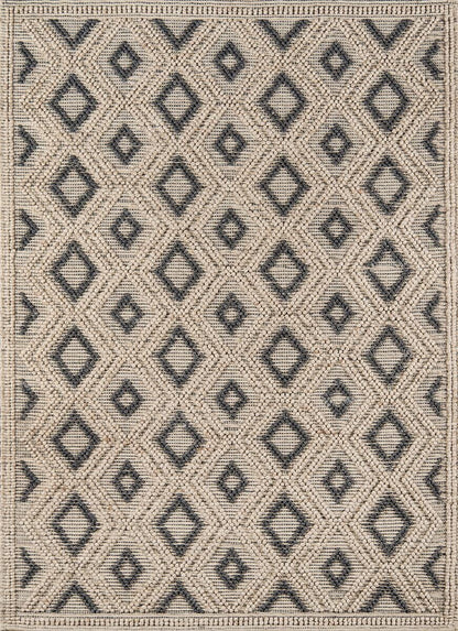 Momeni Andes And-2 Beige Damask Area Rug