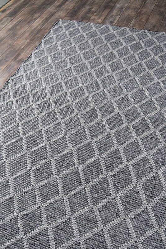 Momeni Andes And-7 Charcoal Geometric Area Rug