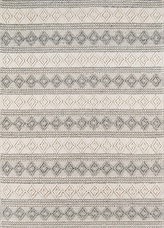 Momeni Andes And10 Ivory Striped Area Rug